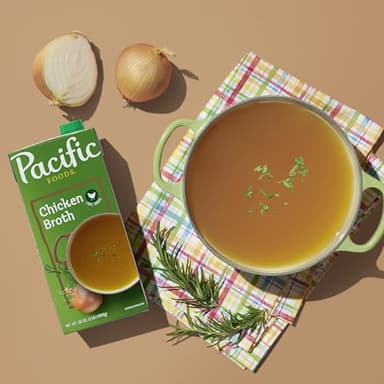 Pacific Foods Free Range Chicken Broth, 32 oz Carton (Pack of 12) - Image 6