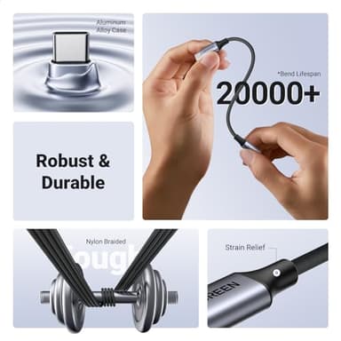 UGREEN USB C to 3.5mm Audio Adapter Type C to Headphone Aux Jack Dongle 24bit/96kHz HiFi DAC Cable Cord Compatible with iPhone 17 16 Pro Max/16 Plus, iPad, Galaxy S25 S24 Ultra, Pixel 10 Grey - Image 6