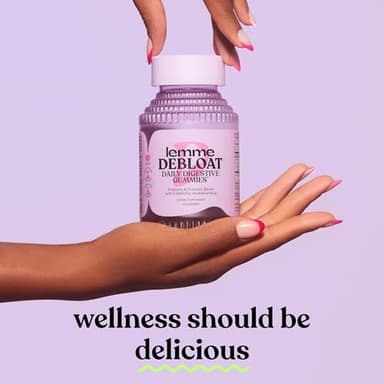 Lemme Debloat - Digestive & Gut Health Gummies with 2 Clinically Studied Probiotics & Prebiotic, Vegetarian, Gluten Free, Non GMO, BlackBerry Flavor (60 Count) (Pack of 2) - Image 8