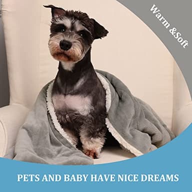 NANPIPER Baby Sherpa Blanket,Warm Toddler Throw Blanket,Soft Newborn Fleece Blanket for Winter (Light Grey,30x40 inches) - Image 2