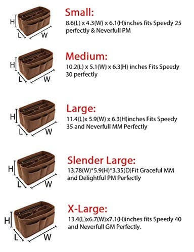 LEXSION Felt Insert Bag Organizer Bag In Bag For Handbag Purse Organizer Fits Speedy Neverful - Image 7