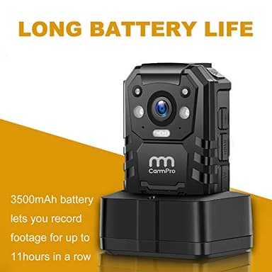 1296P HD Police Body Camera,64G Memory,CammPro I826 Premium Portable Body Camera,Waterproof Body-Worn Camera,Night Vision,GPS for Law Enforcement Recorder,Security Guards,Personal Use1 - Image 4