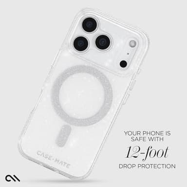 Case-Mate iPhone 17 Pro Case [Compatible with MagSafe] - Stylish Sparkly Phone Case with 12ft Drop Protection - Premium Magnetic Cover for iPhone 17 Pro - Twinkle Stardust - Image 3
