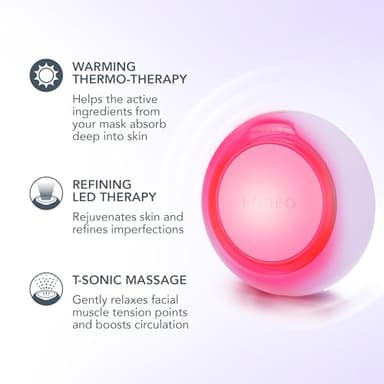 FOREO UFO 3 go Travel-friendly Face Mask Skincare Device - Face Moisturiser - Anti-Aging - Red Light - Warming - Facial Massage - Compact - App-connected - Lavender - Image 3