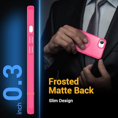 Temdan for iPhone 16e Case, Compatible with Magsafe, Anti-Yellowing, Military-Grade Protection, Shockproof Slim Magnetic Phone Case Cover, Rose Red - Image 7