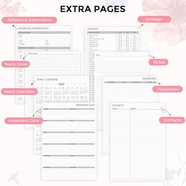 SKYDUE Appointment Book 2025-2026, Academic Hourly Planner from July 2025 - June 2026, 8.5" X 11" Weekly & Monthly Schedule Planner with 15-Minute Interval- Perfect for Daily Planning - Image 4