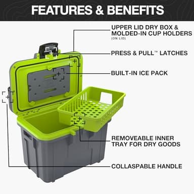 Pelican 8 Quart Personal Lunch Box Cooler (Midnight Blue) - Image 5