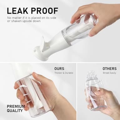 Bealee Spray Bottle For Hair, Continuous Mister Empty Spray Bottles, Ultra Fine Mist Water Sprayer for Hairstyling, Cleaning, Plants, Pets, Barbers, Salons, Essential Oil Scents - 2 Pack 6.8 OZ - Image 6