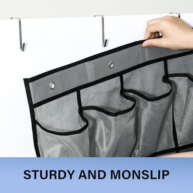 Teikou 35Large Pockets Over The Door Shoe Organizer, Mesh Pockets Shoe Holder Rack, Capacity Shoe Hanging Storage，door shoe rack With 4 Metal Hook. - Image 4