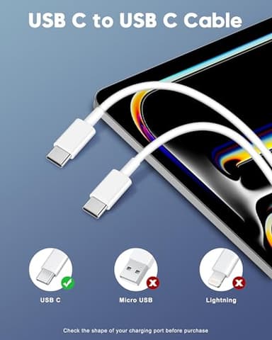 [2025 Upgraded] iPhone 16e/16 Pro/17 Charger, 2-Pack 20W USB C Fast Wall Charger Block with 60W 6FT USB C Charging Cable Cord for iPhone 17/17 Pro Max/Air/16/16e/15/15 Pro Max/Plus, iPad Power Adapter - Image 8