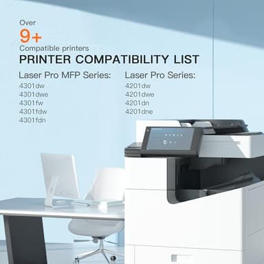 E-Z Ink 210A Toner Cartridges with Chip: Compatible Replacement for HP 210A Toner 210X to Use with HP Color Laser Pro MFP 4301fdw 4301dw 4301dwe 4301fdw 4301fdn 4201dw 4201dwe 4201dn 4201dne (4 Pack) - Image 3