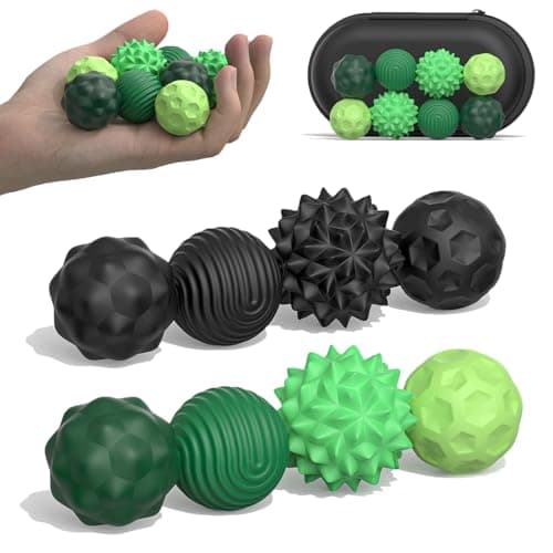 Magnetic Balls Fidget Toy - 8pcs Sensory Attraction Stress Balls with Silicone Shell for Adults to Calm Restless Hands Anxious Mind, Fidget Magnet Balls Desk Toy for Office Stress Anxiety Relief - Image 1
