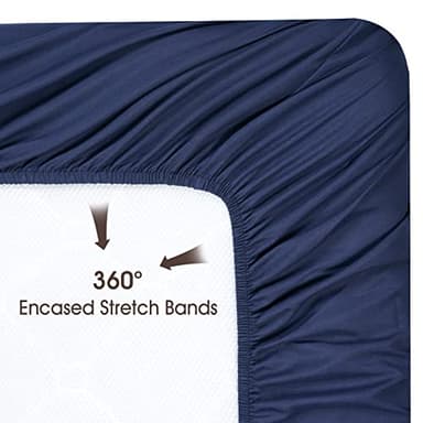 PHF 3 Pack Soft Dinosaur Crib Sheets Fitted, Comfy Breathable Baby Sheets for Boys Girls, 28x52 Inches Fits Standard Crib and Toddler Mattresses, Navy Dinosaur - Image 6