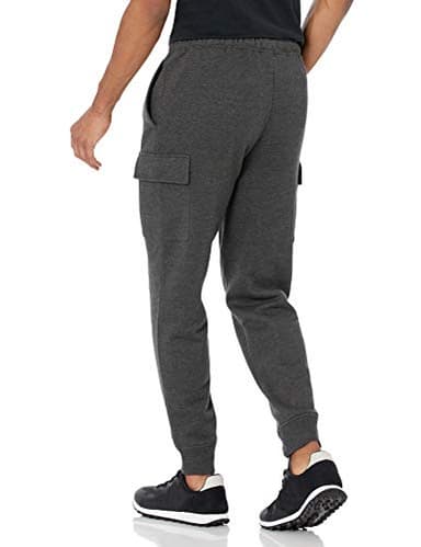 Amazon Essentials Men's Cargo Fleece Jogger Sweatpant with Relaxed Fit, Charcoal Heather, Medium - Image 2