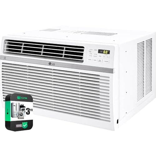 LG R-LW1823HRSM-W20 18,000 BTU Smart Wi-Fi 230/208V Window Air Conditioner White (Renewed) Bundle with 3 YR CPS Enhanced Protection Pack - Image 1