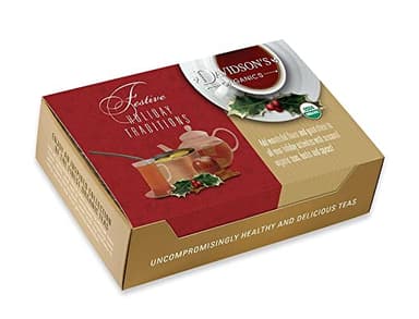 Davidson's Organics, Assorted Holiday Teas & Mulling Spices, 100-count Individually Wrapped Tea Bags - Image 2