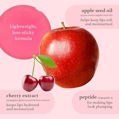 NOONI Korean Lip Oil Set - Appleberry & Applecherry | Long-Lasting, Moisturizing, Plumping, Revitalizing for Dry Lips, Waterproof, No Peel Off, 0.12 FL Oz x 2ea - Image 8