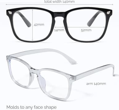 livho High Tech Blue Light Glasses - Advanced up to 99% Blue Light Blocking Computer Glasses - Screen Fatigue & UV Protection - Image 6