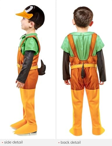Rubies Bugs Bunny Builders: Daffy Duck Costume for Toddlers, Unisex 4T - Image 3