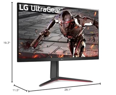 LG 32GN650-B Ultragear Gaming Monitor 32” QHD (2560 x 1440) Display, 165Hz Refresh Rate, 1ms MBR, HDR 10, sRGB 95% Color Gamut, AMD FreeSync – Black - Image 8