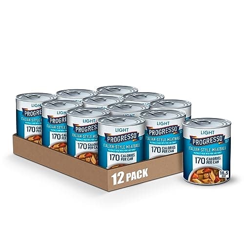 Progresso Light, Italian-Style Meatball Canned Soup, 18.5 oz. (Pack of 12) - Image 1