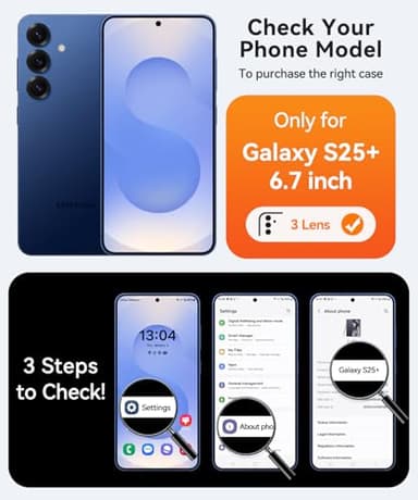 CANSHN Designed for Samsung Galaxy S25 Plus Case (2025) [Full Camera Protection] [Compatible with Magsafe] Translucent Matte Back Protective Phone Cover, Black - Image 2