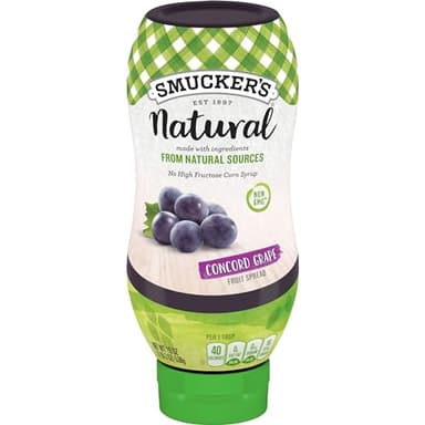 Smucker's Natural Concord Grape Squeezable Fruit Spread, 19 Ounces (Pack of 12) - Image 1