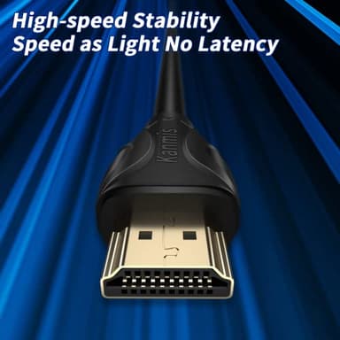 4K HDMI Cable 120ft, High Speed Hdmi Cables (HDMI2.0,18Gbps,1080P)-Ethernet Audio Return Video 4K HDMI Cable, Ultra High Speed Gold Plated Connectors, Compatible with Playstation Arc PS3 PS4 PC HDTV - Image 4