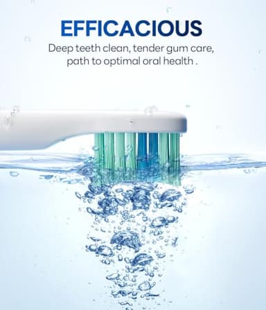 Bymore Electric Toothbrush for Adults,Travel SonicToothbrush with 8 Replacement Heads, Ultra Clean RechargeableToothbrush Portable Electric Toothbrush-Pink - Image 5