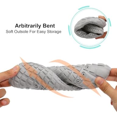 Womens and Mens Water Shoes Breathable Quick Dry Swim Pool Shoes Thicken Soles Barefoot Aqua Shoes for Beach Diving Hiking Water Sports 13.5 Women/11.5 Men - Image 5