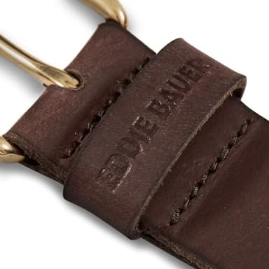 Eddie Bauer Women Casual Belts with Durable Metal Buckle, Classic Leather-Brown, XX-Large - Image 3