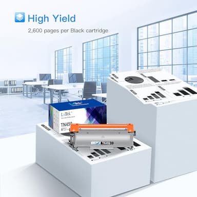 LxTek Compatible Toner Cartridge Replacement for Brother TN-450 TN450 TN420 to use with MFC-7360N DCP-7065DN IntelliFax 2840 2940 MFC-7860DW MFC-7460DN HL-2270DW MFC7240 Printer (Black, 4 Pack) - Image 3