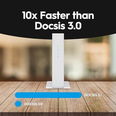 Hitron CODA56 Multi-Gigabit DOCSIS 3.1 Modem | 2.5 Gbps Max Internet Speeds | Certified with Xfinity, Charter Spectrum, Cox | 2.5 Gbps Ethernet Cable Modem ONLY | Requires Separate WiFi Router - Image 5