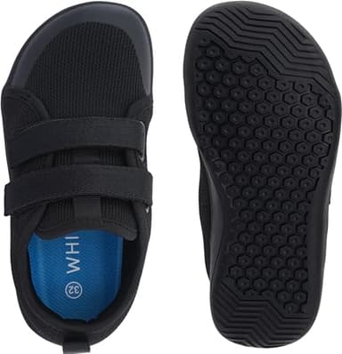 WHITIN Toddlers Wide Barefoot Shoes for Boys Girls Minimalist Zero Drop Sneakers Size 9 Toddlers Kid Athletic Walking Gift Sports Wide Toe Box Running Black 26 - Image 5