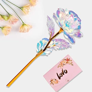 Fake Flowers Birthday Gifts for Women-Artificial Rose Flowers with Ceramic Vase, Gifts for Mom Grandma Wife Girlfriend Sister on Christmas Anniversary Thanksgiving Wedding Valentines Mothers Day - Image 4