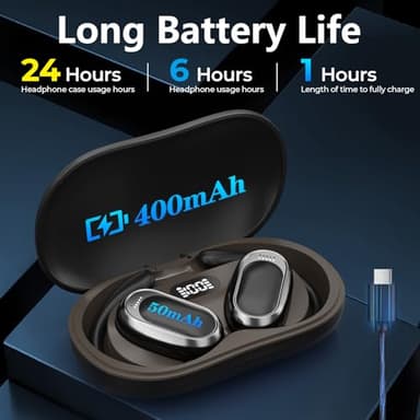 AI Translation Earbuds Real Time, 144 Languages Translator Earbuds Device, 5-in-1 Translation Music Calls Transcription AI Assistant Wireless Headphones Travel Business Learning (Black) - Image 7