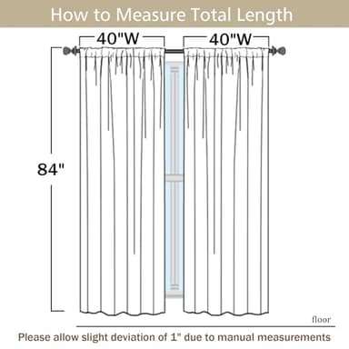 Chyhomenyc Chenille Sage Green Curtains 84 Inches Long 2 Panels, Light Filtering Luxury Window Curtains, Back Tab Privacy Soft Velvet Window Curtain Drapes for Bedroom Living Room, 40" Wx84 L - Image 3