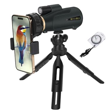 OPTIVORA Monoculars for Adults High Powered,14x60 Monoscope for Adults High Powered,Monocular Telescope with Smartphone Adapter and Tripod Mount,Monoscope Suitable Birdwatching Concert, etc. - Image 1