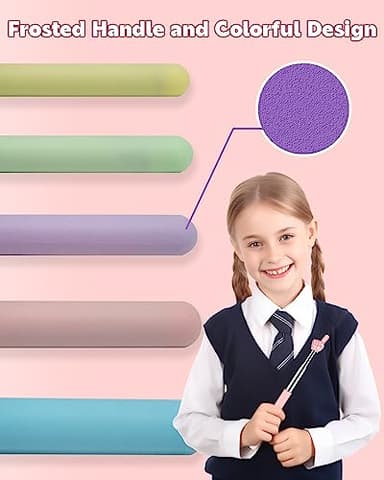 Retractable Teacher Pointer for Classroom Kids Reading, Dumero Extendable Finger Pointer Stick, School Collapsible Telescoping Long Hand Pointing Stick, Classroom Must Have Supplies Essentials, 2 Pack - Image 5