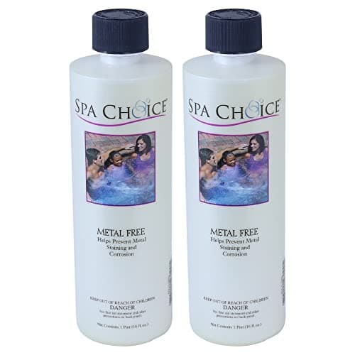SpaChoice 1-Pint 2-Pack Premium Metal Free, Metal Gone for Spa Hot Tub, Made in USA - Image 1