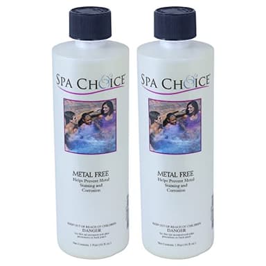 SpaChoice 1-Pint 2-Pack Premium Metal Free, Metal Gone for Spa Hot Tub, Made in USA - Image 1