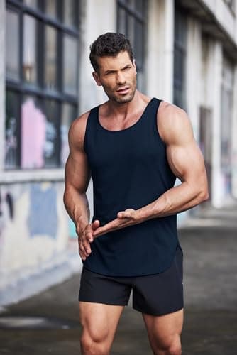COOFANDY Gym Sleeveless Shirts Stringer Casual Tank Tops for Men Pack Quick Dry Workout Shirts Muscle Tee Fitness - Image 5