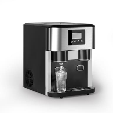 TABU 3-in-1 Nugget Ice Machine & Crushed Ice, Countertop Water Dispenser with 40lbs/Day Ice Maker & Crusher, Self-Cleaning Ice Machine, 3 Size Bullet Cube, Chewable Ice for Home, Kitchen, Office, RV - Image 8