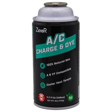 ZeroR AC Refrigerant Recharge Kit | R134a Replacement - Hydrocarbon Gas | 24" Tool for SSV Cans (2) - Image 5