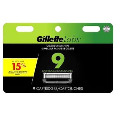 GilletteLabs Razor Blade Refills, Ultimate Precision Trimmer, 5 Bladed Refills, Compatible with Exfoliating Bar and Heated Razors, 9 Count - Image 8