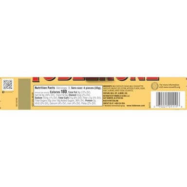 TOBLERONE Milk Chocolate Bar with Honey and Almond Nougat, Bulk Chocolate, 20 - 3.52 oz Bars - Image 16