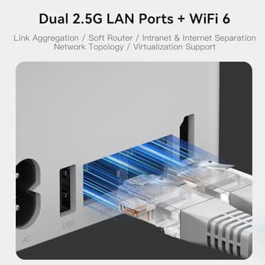 Beelink ME Mini PC, Desktop NAS Intel N150 12G LPDDR5 64G EMMC, 2TB M.2 PCIe 3.0x2 SSD, 6 x M.2 SSD Slots, Dual 2.5G LAN/File Server/NAS Storage/Network Attached Storage/Private Cloud/Network Storage - Image 4