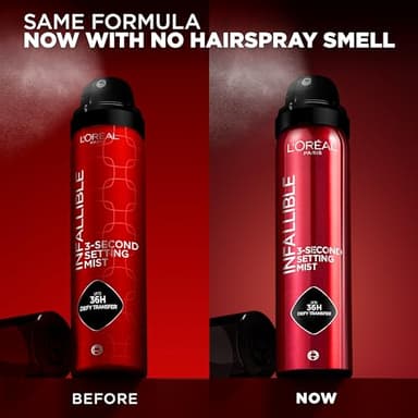L'Oreal Paris Infallible 3-Second Setting Spray Mist, Microfine Mist for up to 36HR Wear, Clear, 1.76 oz - Image 6