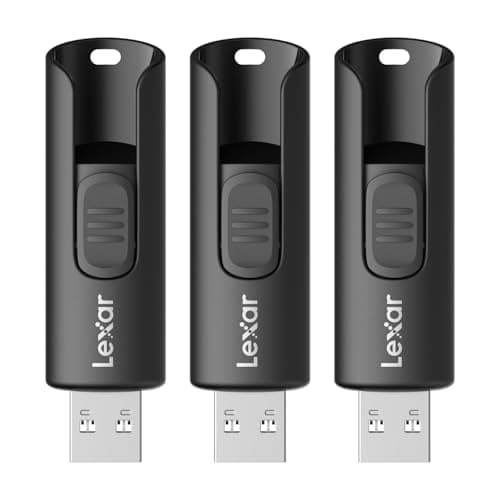 Lexar 64GB 3-Pack Flash Drive A30E USB 3.2 Gen 1, USB Drive up to 100MB/s, Storage Expansion and Backup for PC and Mac Systems - Image 1