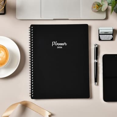 2026 Planner - Planner 2026 Weekly and Monthly, Jan. 2026 - Dec. 2026, 8" x 10", with Tabs, Thick Paper, Spiral Binding, Classic Black - Image 6